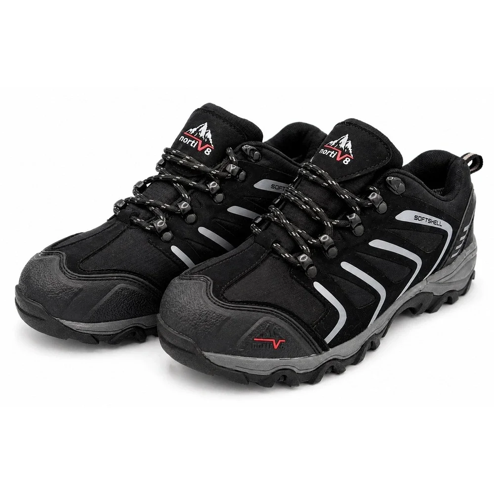 Nortiv 8 Waterproof Softshell Hiking Shoes Mens Size 7‎ Black Lightweight 160448